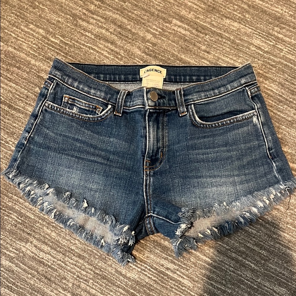 L’AGENCE denim shorts